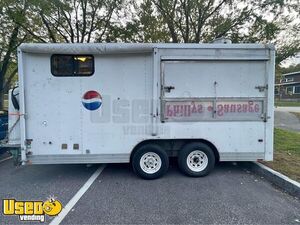 Licensed 2002 Wells Cargo 8' x 16' Carnival Style Fair Food Concession Trailer