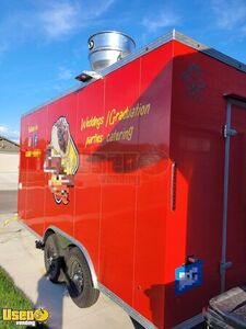 Like New - 2023 8' x 16' Kitchen Food Concession Trailer w/ Fire Suppression System