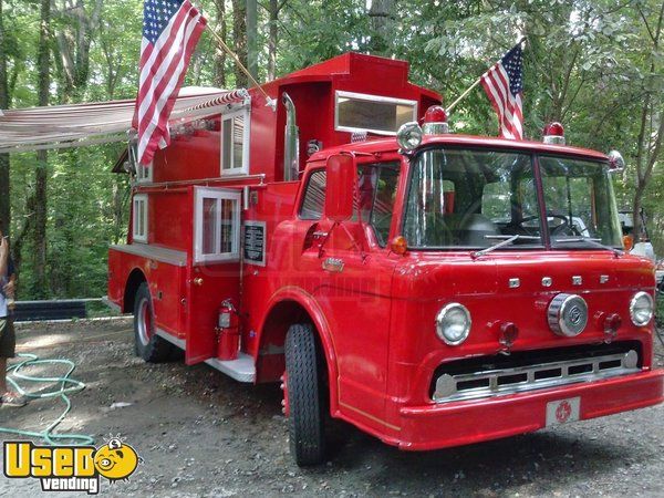 Vintage Fire Engine Food Truck