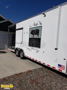 2015 Worldwide 8.6' x 26' Commercial BBQ Rig with Porch / Mobile Kitchen Trailer