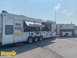 2002 - 30' Kitchen Food Concession Trailer with 2006 Chevrolet C10 Utility Truck
