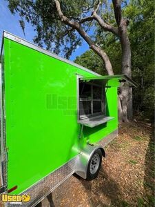 2023 7' x 12' Kitchen Food Trailer with Fire Suppression System | Concession Trailer