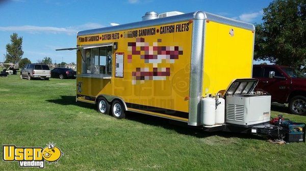 2015 - 8.5' x 20' Mobile Kitchen Food Concession Trailer