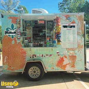 CUTE Like New 2017 6' x 10' Shaved Ice / Snowball / Raspados Concession Trailer