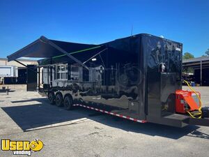Loaded 2023 8.5' x 32'  Kitchen Food Concession Trailer with Bathroom + Pro Fire System