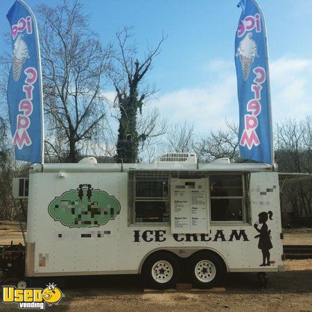 7.5' x 16' Ice Cream Concession Trailer