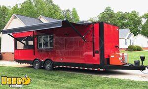 2020 8' x 26' Barbecue Concession Trailer with Porch and Restroom