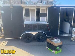 2023 7' x 16'  Food Kitchen Concession Trailer Mobile Vending Unit w/ Pro Fire System