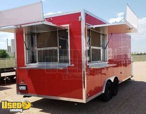 2016 8.5' x 20' Kitchen Food Concession Trailer with Fire Suppression & Bathroom