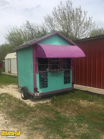 Used 7' x 8' Shaved Ice Concession Trailer / Snowball Stand