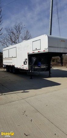 Lightly Used 2010 - 8' x 27' Mobile Kitchen Food Concession Trailer