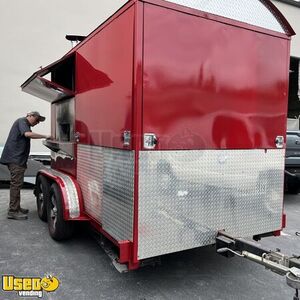 Compact 2021 - 8' x 14' Wood Fired Pizza Concession Trailer
