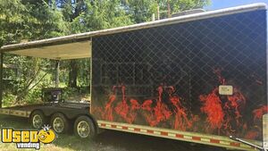 Versatile - 2008 Wells Cargo Barbecue Food Trailer with Porch