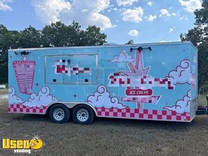Well Equipped - 24' Ice Cream Concession Trailer Mobile Vending Unit