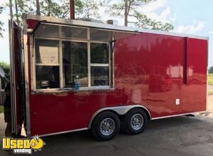 2019 8.5' x 18' Never Used Commercial Mobile Kitchen Food Vending Trailer