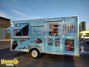 2022 - 8' x 15' Food Concession Trailer Used Mobile Vending Trailer