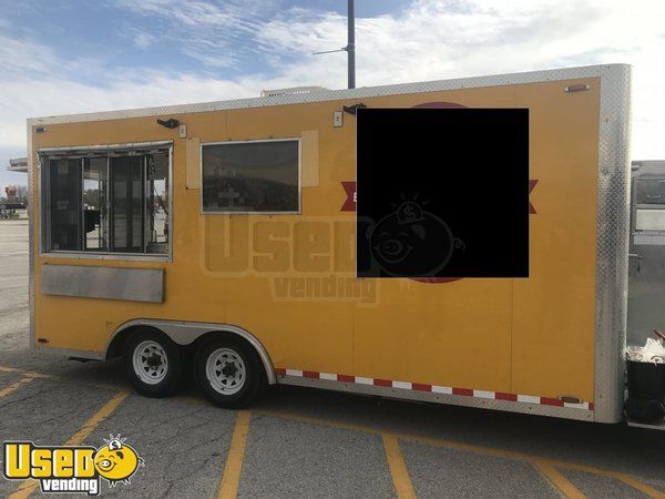 2013 Quality - 8.6' x 18' Kitchen Food Concession Trailer w/ Bathroom