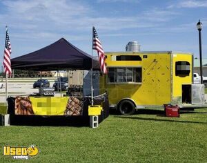 2018 7.5' x 15' Kitchen Food Concession Trailer with Lots of Upgrades