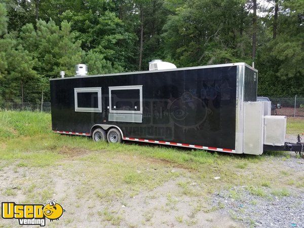 2016 - 8' x 30' Diamond Cargo/Custom Pro Barbecue Concession Trailer