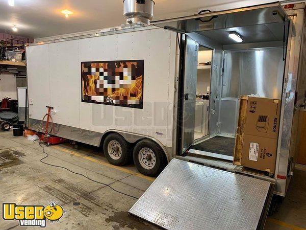 2015 Freedom 6' x 22' Food Concession Trailer with 6' Porch & 16' Kitchen