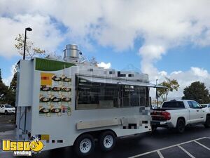 Like New 2021 Mobile Kitchen Food Concession Trailer with Pro-Fire