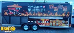 2021 8' x 20' Barbecue Kitchen Concession Trailer with 4' Enclosed Porch