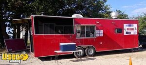 2017 - 28' Barbecue Food Concession Trailer with Semi Enclosed Porch