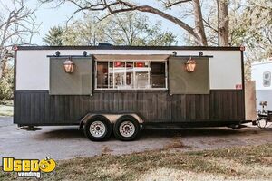 2016 7.5' x 21' Kitchen Food Trailer with Fire Suppression System | Concession Trailer