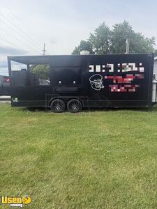 Well Equipped - 2024  8.5' x 17' Barbecue Food Concession Trailer with 7' Porch