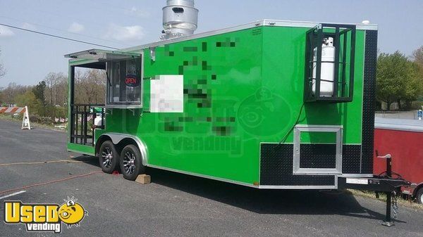 2017 - 7.5' x 20' BBQ Concession Trailer with Porch