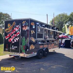 2022 - 8' x 18' Food Concession Trailer Mobile Vending Trailer