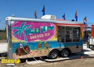 Head-Turning 18   Shaved Ice Concession Trailer/Snowball Trailer