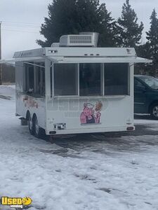 Completely Rebuilt 7.6' x 14.4' Barbecue Concession Trailer