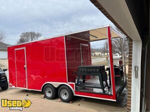 2022 - 8.5' x 16' Wow Cargo Concession Trailer | Street Vending Unit with 4' Porch