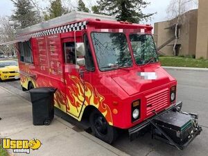 Turnkey - 18' Chevrolet P30 Step Van BBQ Full Kitchen Food Truck with Pro-Fire Suppression