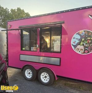 New and Never Used - 2025 8' x 16' Kitchen Food Concession Trailer with Fire Suppression