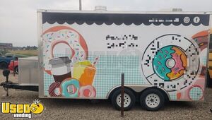 2024 8.5' x 16' Mini Donut Concession Trailer Mobile Vending Unit