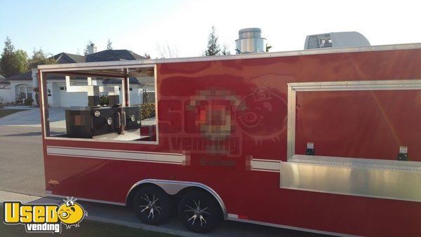 2015 - 8' x 22' BBQ Concession Trailer with Porch