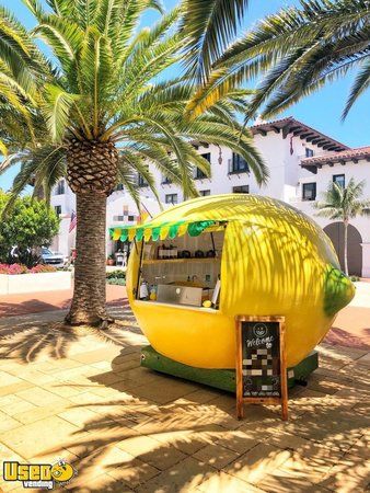 Super Cute 8' x 8' Lemon-Shaped Beverage Concession Trailer/ Lemonade Stand