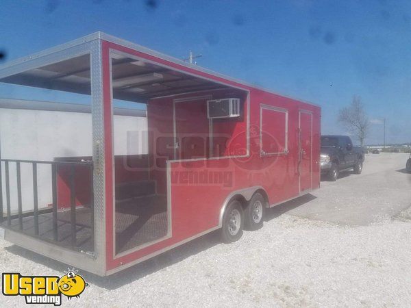 2017 Continental Cargo 8.5' x 24' Used Food Concession Trailer with Porch