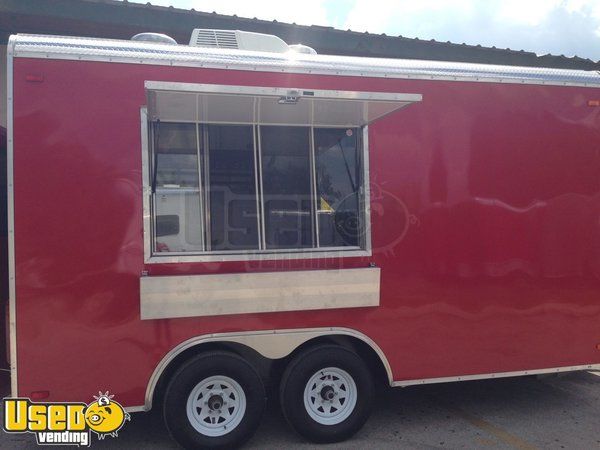2014 - 8' x 16' Fully Loaded Mobile Kitchen Food Concession Trailer