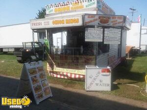 8' x 20' Food Concession Trailer with 2000 International 24' Diesel Box Truck