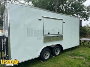 2023 - 8.5' x 18' Enclosed Kitchen Food Concession Trailer with Pro-Fire