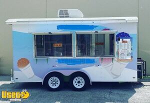Like-New - 2012 7' x 14' Sno Pro Shaved Ice Concession Trailer w/ Southern Snow