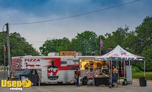 Turnkey - 2022 8' x 26' Wood Fired Pizza Concession Trailer with Cold Storage