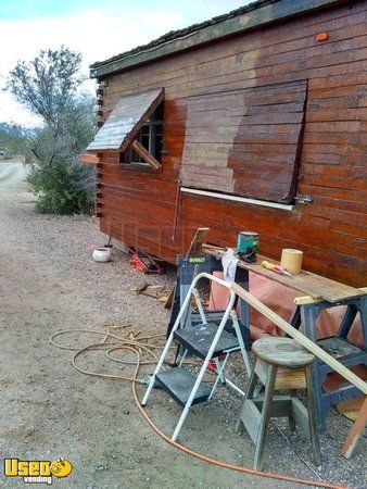 Super Unique 2013 9' x 24' Homemade Wooden Log Food Cabin Concession Trailer