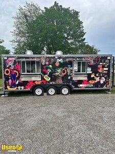 2023 8' x 23' Triple Axle Kitchen Food Concession Trailer with Pro-Fire System