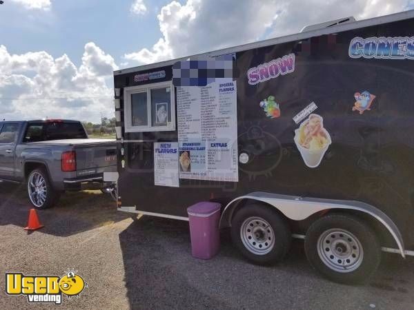 2016 - 7'  x 16' Shaved Ice Concession Trailer