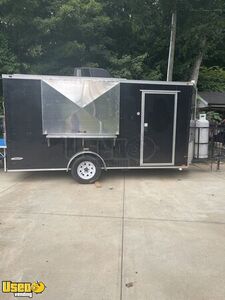 2018 - 7.5' x 16' Freedom Concession Food Trailer with 2021 Newly Built Kitchen
