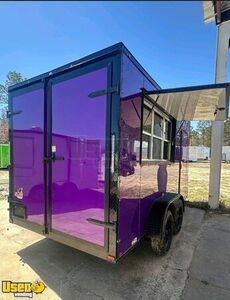 NEW Never Used 7' x 14' TA Quality Concession Trailer w/ Extended Height & Blackout Package